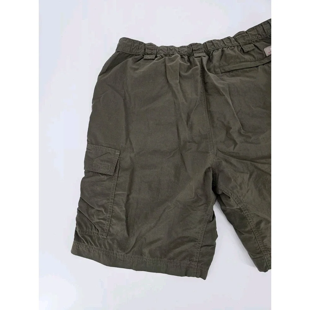 The North Face‎ Cargo Green Shorts Mens Large Nylon Stow Pocket